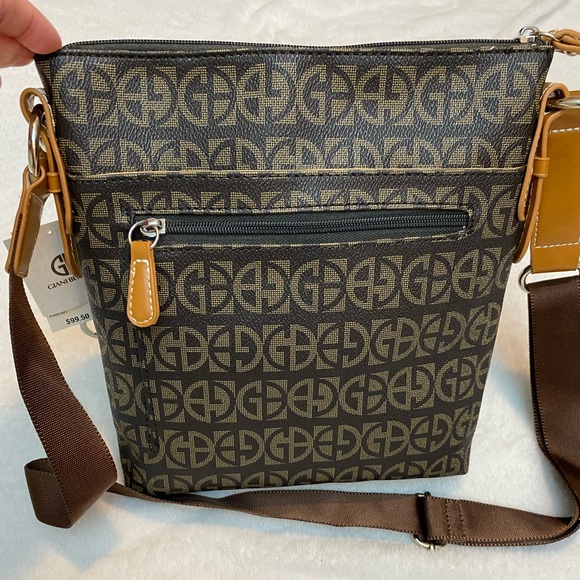 Giani Bernini Women's Block Signature Crossbody Brown Size Regular
